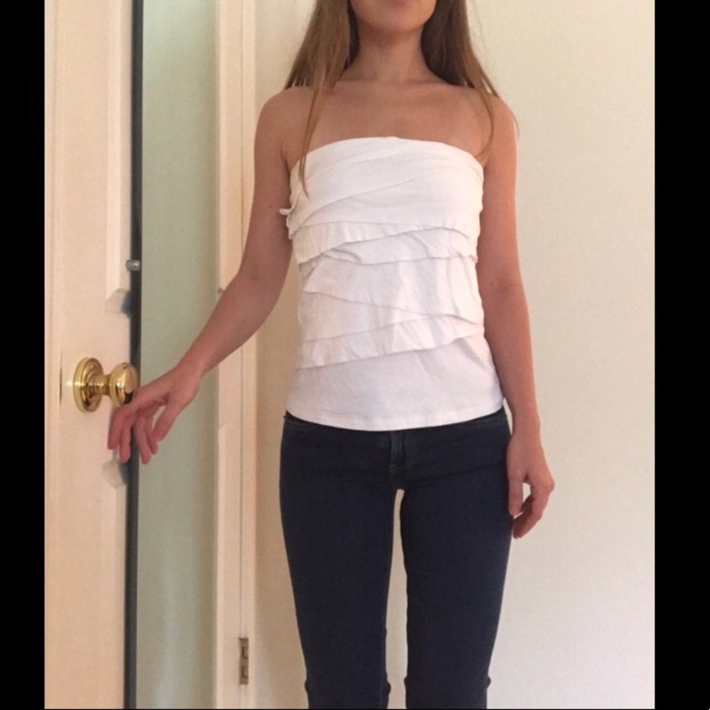 Velvet by Graham & Spencer white tube top